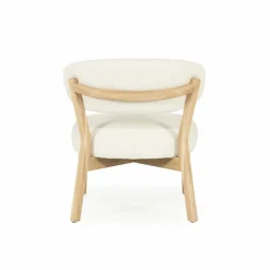 Fauteuil Mikky Eikenhout en stof Beige / Naturel - Loft24.nl