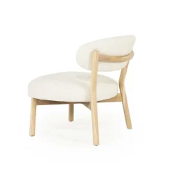 Fauteuil Mikky Eikenhout en stof Beige / Naturel - Loft24.nl