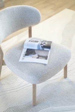 Fauteuil Mikky Eikenhout en stof Beige / Naturel - Loft24.nl