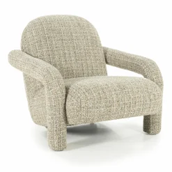 Fauteuil Monica Grove Bouclé - Taupe - Loft24.nl