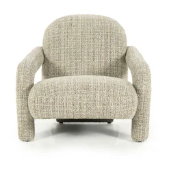 Fauteuil Monica Grove Bouclé - Taupe - Loft24.nl