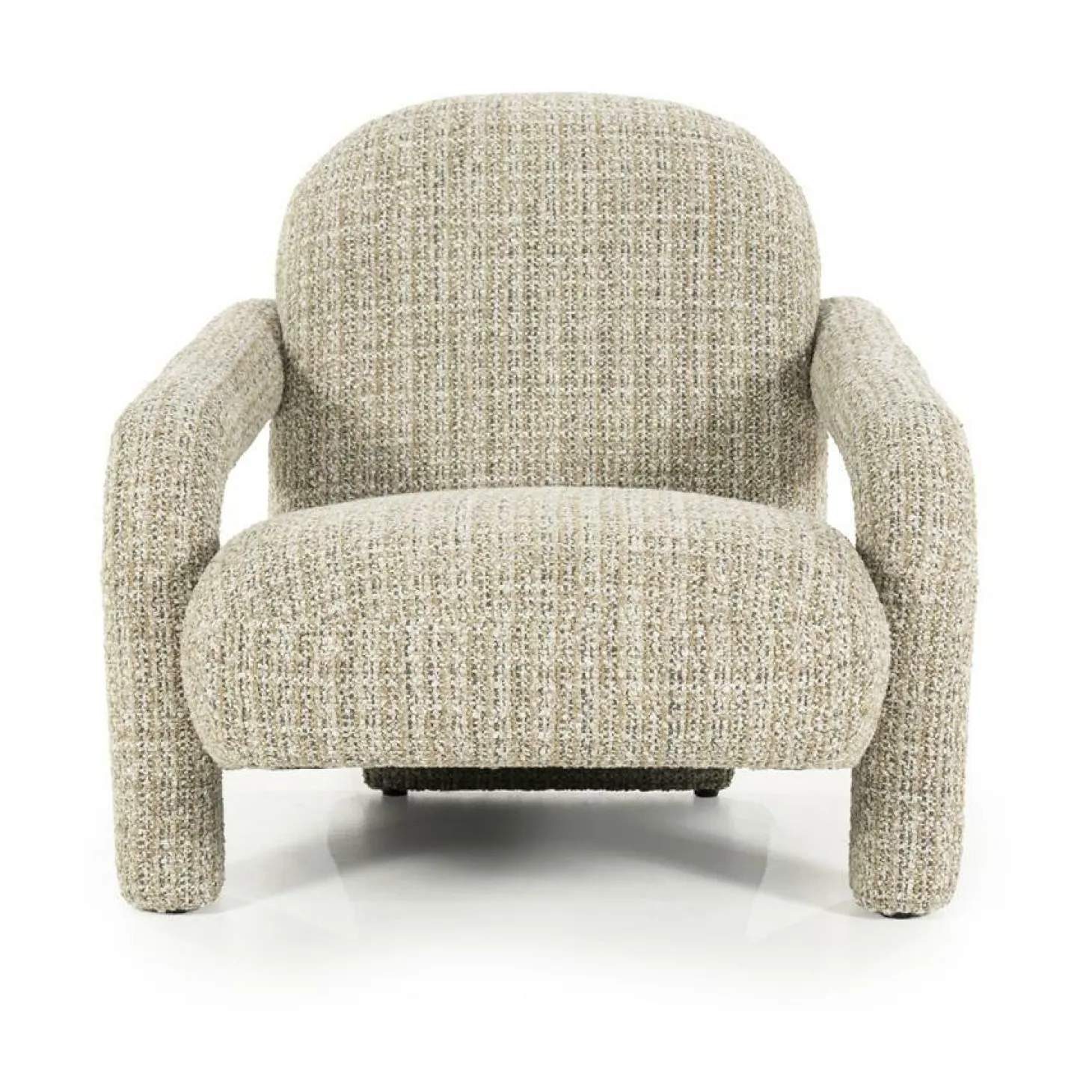 Fauteuil Monica Grove Bouclé - Taupe - Loft24.nl