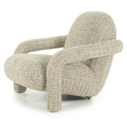 Fauteuil Monica Grove Bouclé - Taupe - Loft24.nl