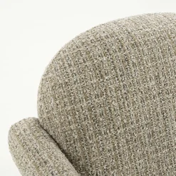 Fauteuil Monica Grove Bouclé - Taupe - Loft24.nl