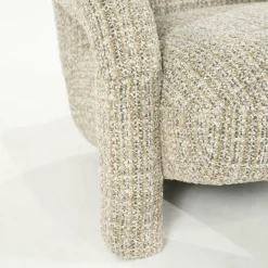 Fauteuil Monica Grove Bouclé - Taupe - Loft24.nl