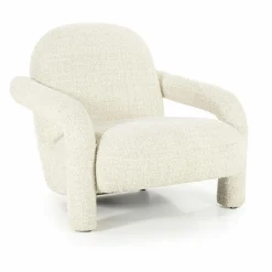 Fauteuil Monica Grove Bouclé - Beige - Loft24.nl