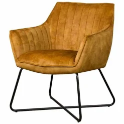 Fauteuil Monte Velvet - Geel - Loft24.nl