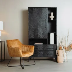 Fauteuil Monte Velvet - Geel - Loft24.nl