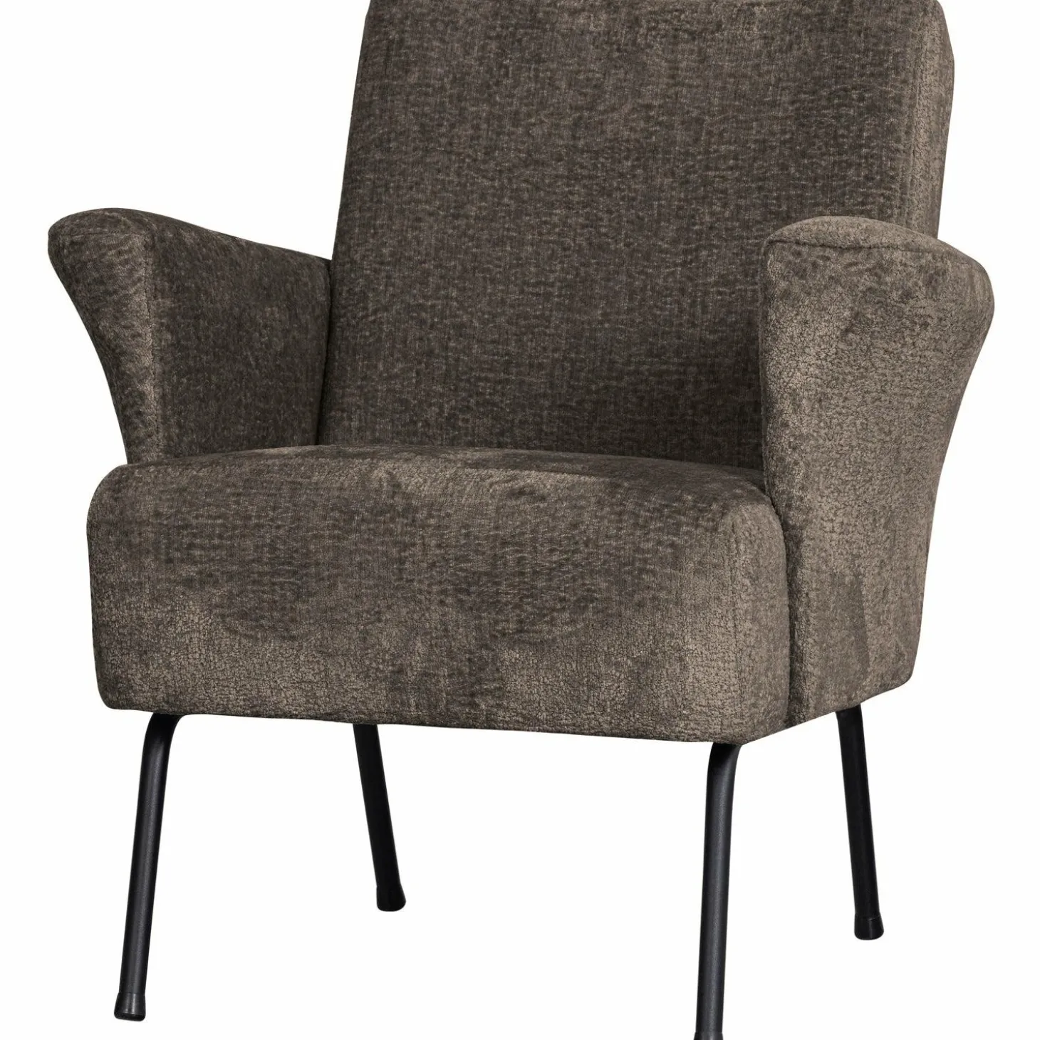 Fauteuil Muse Chenille - Grijs/Bruin - Loft24.nl