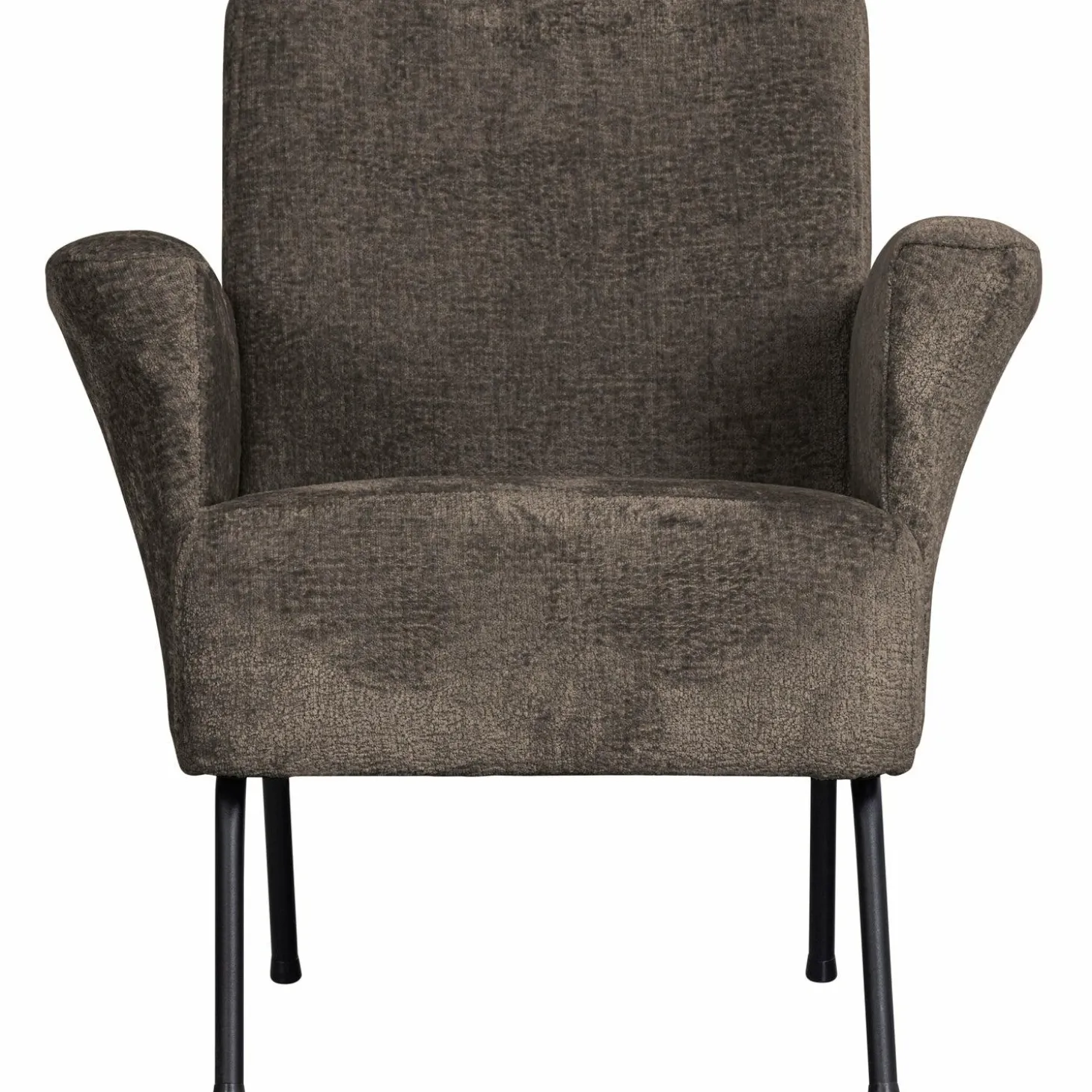 Fauteuil Muse Chenille - Grijs/Bruin - Loft24.nl