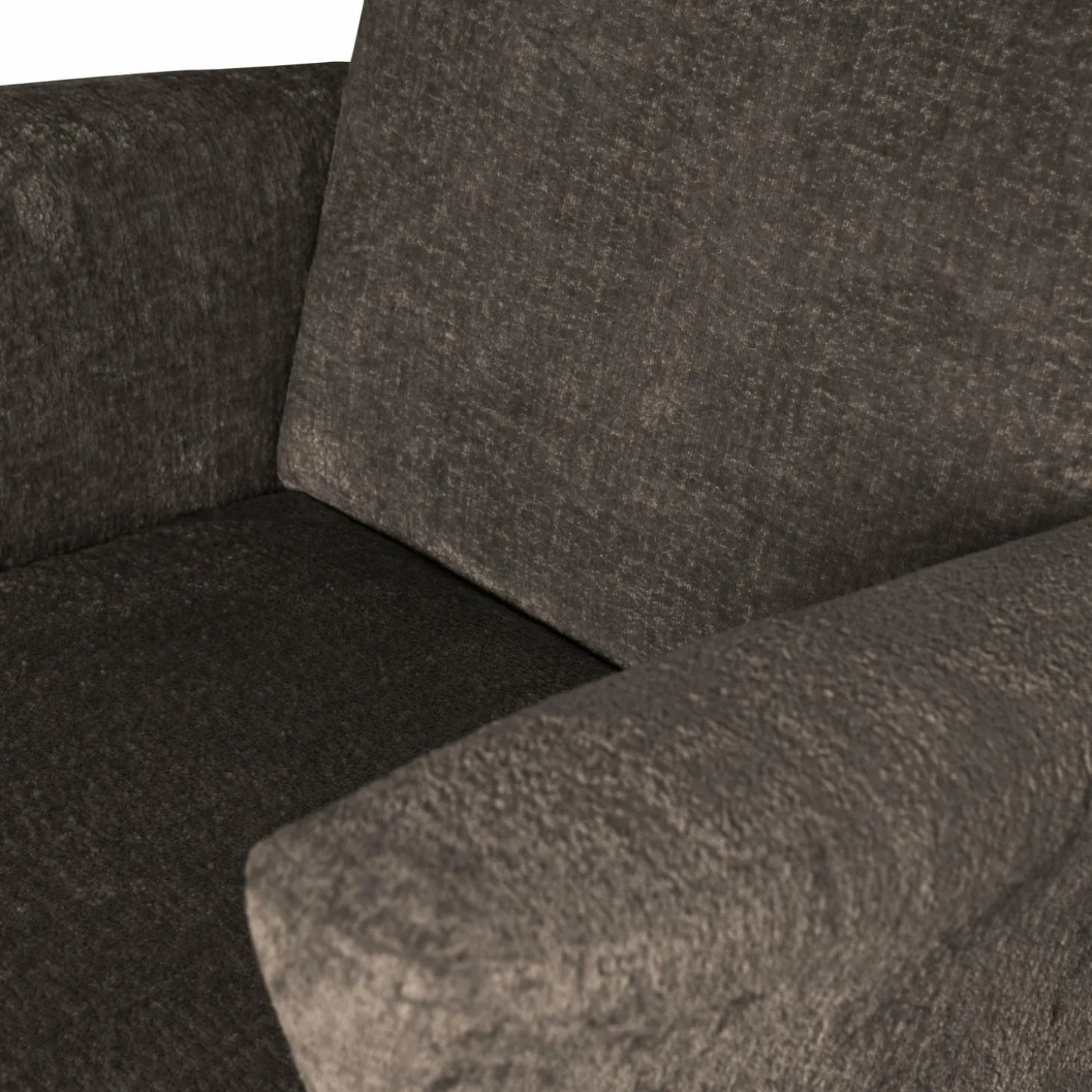 Fauteuil Muse Chenille - Grijs/Bruin - Loft24.nl