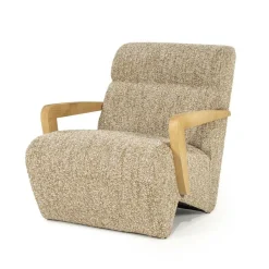 Fauteuil Olek Bouclé - Taupe - Loft24.nl