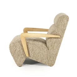 Fauteuil Olek Bouclé - Taupe - Loft24.nl