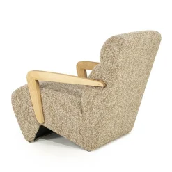 Fauteuil Olek Bouclé - Taupe - Loft24.nl