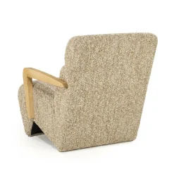 Fauteuil Olek Bouclé - Taupe - Loft24.nl