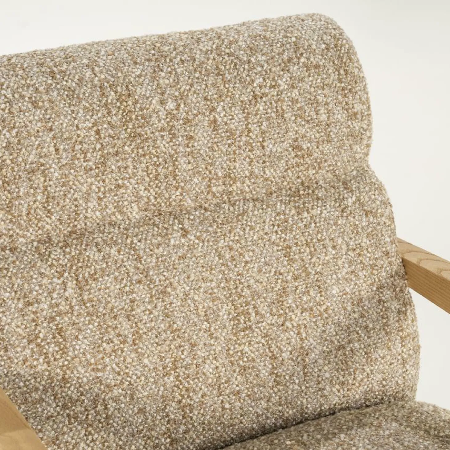 Fauteuil Olek Bouclé - Taupe - Loft24.nl