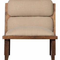 Fauteuil Opulent Bouclé / Acaciahout - Naturel - Loft24.nl