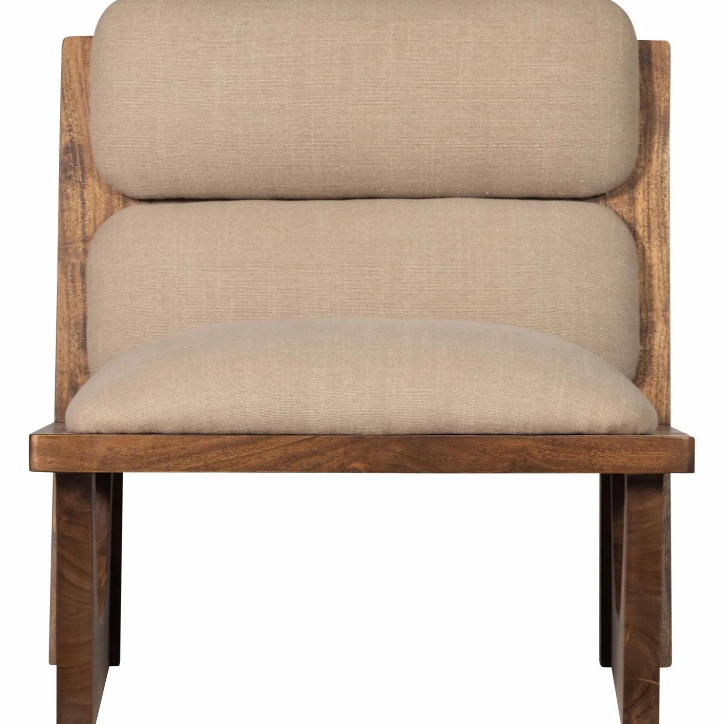 Fauteuil Opulent Bouclé / Acaciahout - Naturel - Loft24.nl