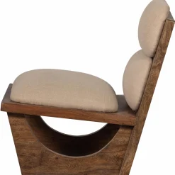 Fauteuil Opulent Bouclé / Acaciahout - Naturel - Loft24.nl