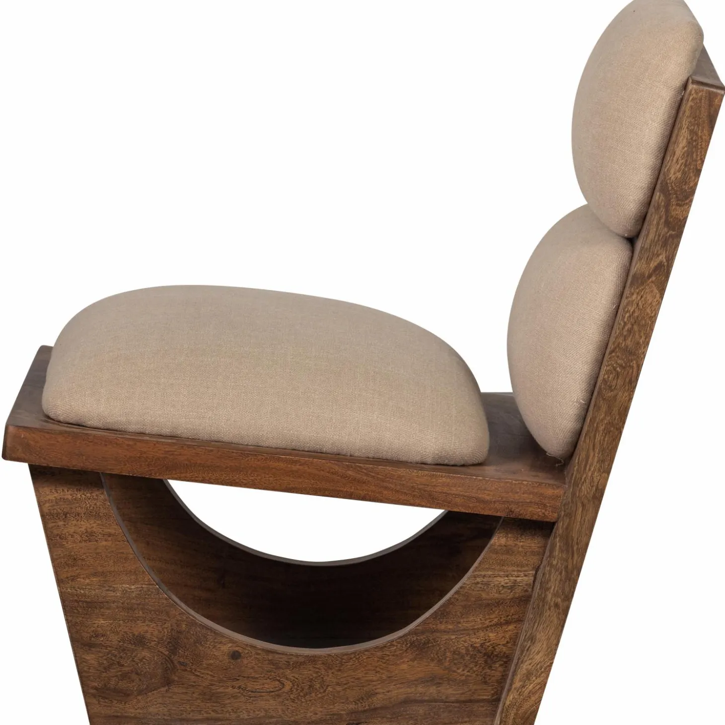 Fauteuil Opulent Bouclé / Acaciahout - Naturel - Loft24.nl