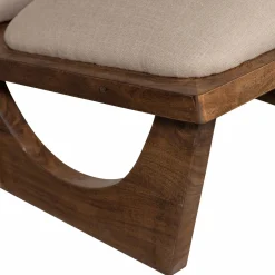 Fauteuil Opulent Bouclé / Acaciahout - Naturel - Loft24.nl