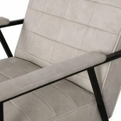 Fauteuil Patchwork PU - Naturel - Loft24.nl