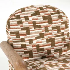 Fauteuil Retrova Bouclé en hout - print - Loft24.nl