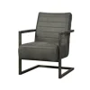 Fauteuil Rocca Leder - Antraciet - Loft24.nl