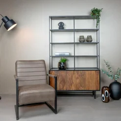 Fauteuil Rocca Leder - Bruin - Loft24.nl