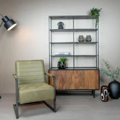 Fauteuil Rocca Leder - Groen - Loft24.nl