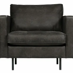 Fauteuil Rodeo Classic Gerecycled Leer - Zwart - Loft24.nl