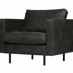 Fauteuil Rodeo Classic Gerecycled Leer - Zwart - Loft24.nl