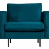 Fauteuil Rodeo Classic Velvet - Blauw - Loft24.nl
