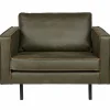 Fauteuil Rodeo Gerecycled Leer - Army - Loft24.nl