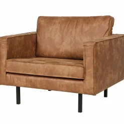 Fauteuil Rodeo Gerecycled Leer - Cognac - Loft24.nl