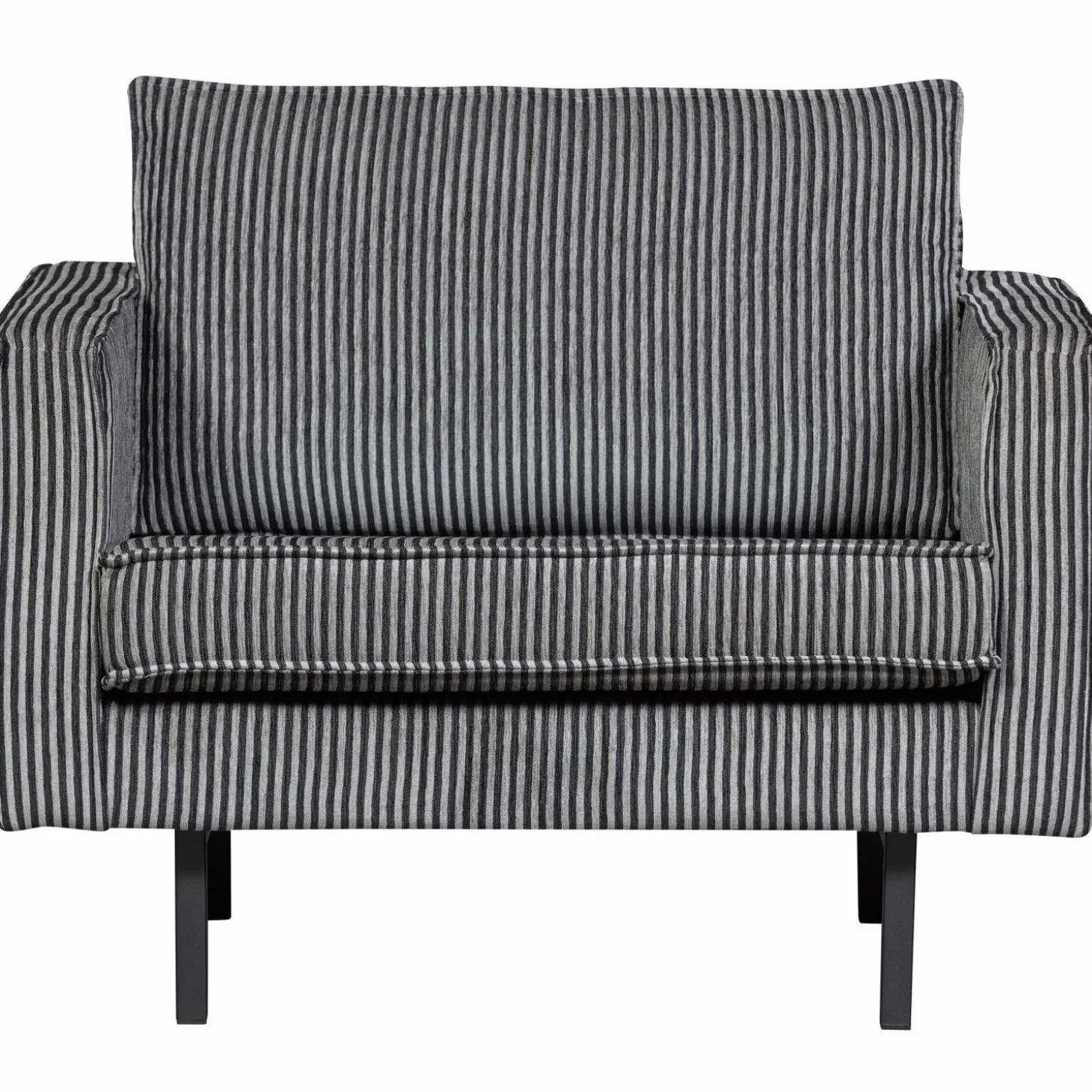 Fauteuil Rodeo Streep - Zwart Grijs - Loft24.nl