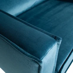 Fauteuil Rodeo Velvet - Blauw - Loft24.nl