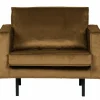 Fauteuil Rodeo Velvet - Honing (geel) - Loft24.nl