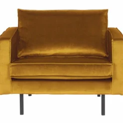Fauteuil Rodeo Velvet - Oker - Loft24.nl