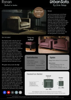 Fauteuil Ronan - zelf samenstellen - Loft24.nl