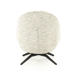 Fauteuil Ryan Met hocker Bouclé - Beige - Loft24.nl