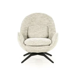 Fauteuil Ryan Met hocker Bouclé - Beige - Loft24.nl
