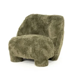Fauteuil Samson Fluffy - Groen - Loft24.nl