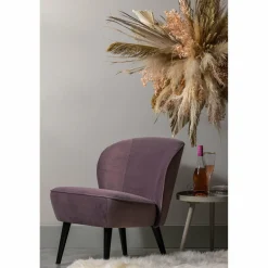 Fauteuil Sara Velvet - Lilla - Loft24.nl