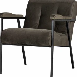 Fauteuil Scott Velvet - Warm Groen - Loft24.nl