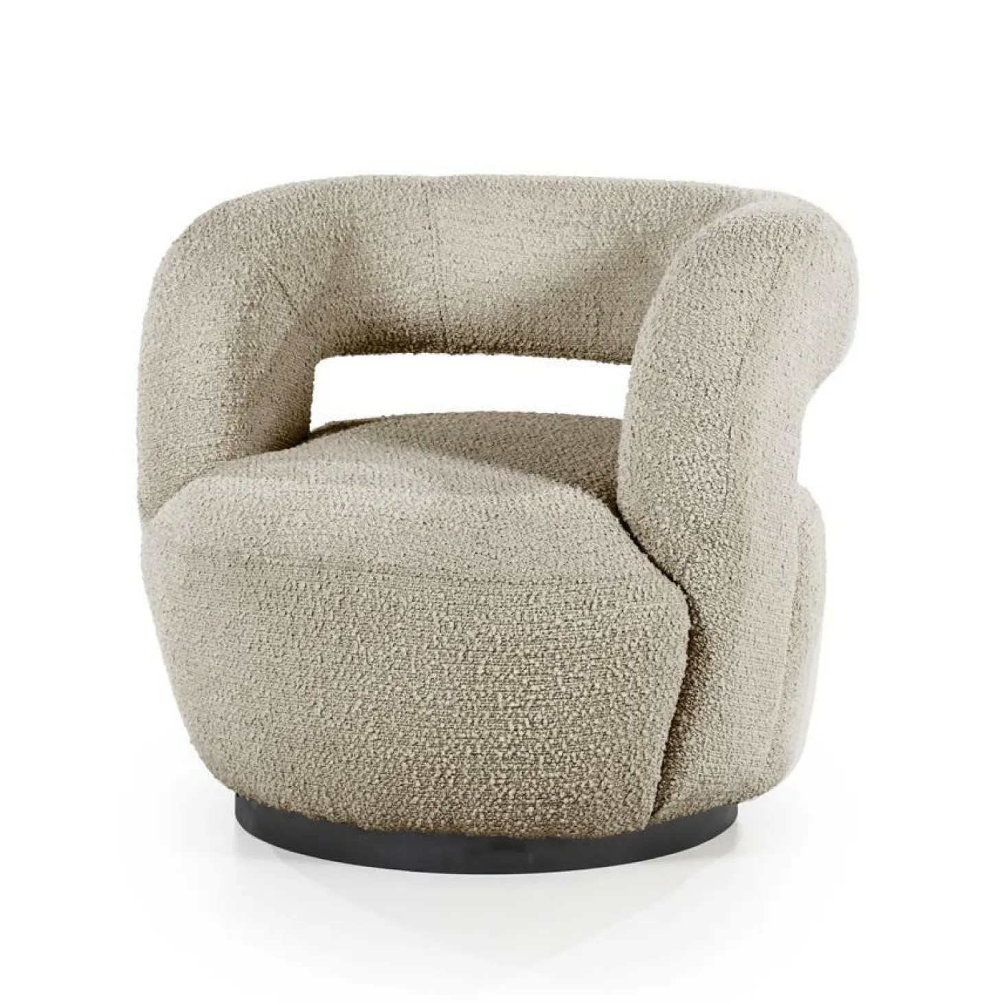 Fauteuil Sharon Bouclé - Zand - Loft24.nl