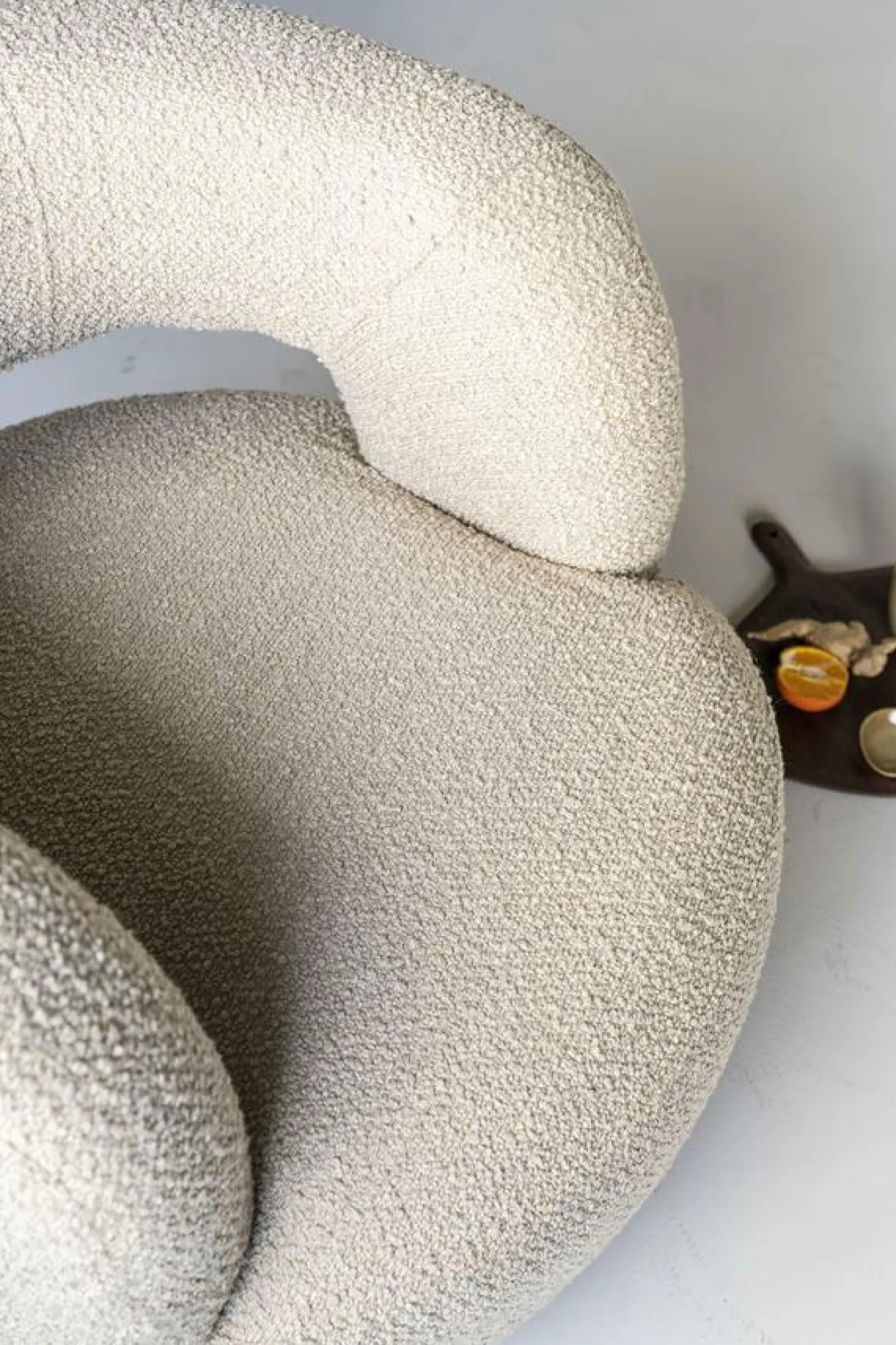 Fauteuil Sharon Bouclé - Zand - Loft24.nl