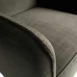 Fauteuil Statement met armleuning Fluweel - Warm Groen - Loft24.nl