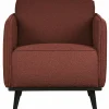 Fauteuil Statement met armleuning Bouclé - Chestnut - Loft24.nl
