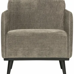 Fauteuil Statement met armleuning Ribstof - Clay - Loft24.nl